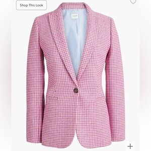 J Crew Factory Herringbone Wool Blend Blazer